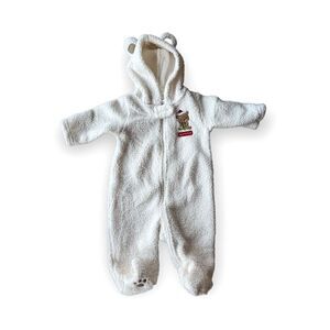 Carters Unisex Baby Just One You My First Christmas Bear Coverall - Sz 6 mo